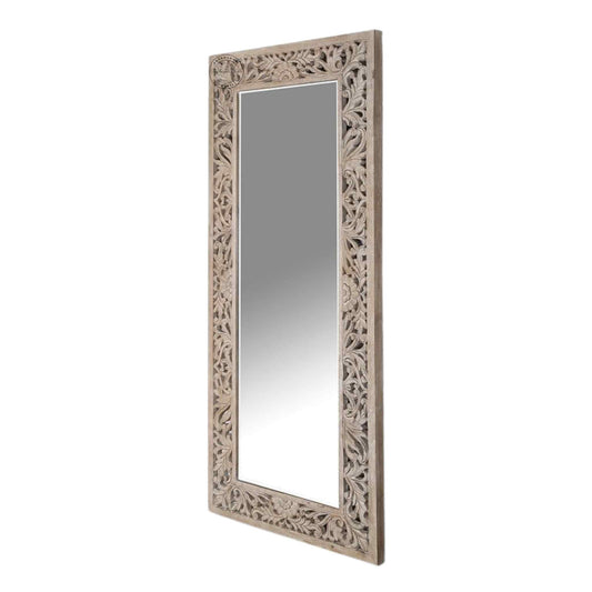 hand-carved Avian Mirror Frame, vintage furniture for home decor