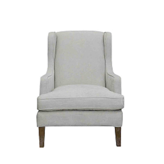 Sheesham wood upholstered arm chair with jute fabric and vintage design.