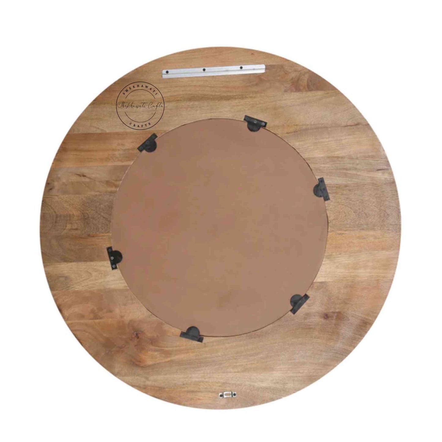 Devi Mirror Frame is handcrafted with mango wood, antique design, natural finish, vintage furniture and home and office decor.