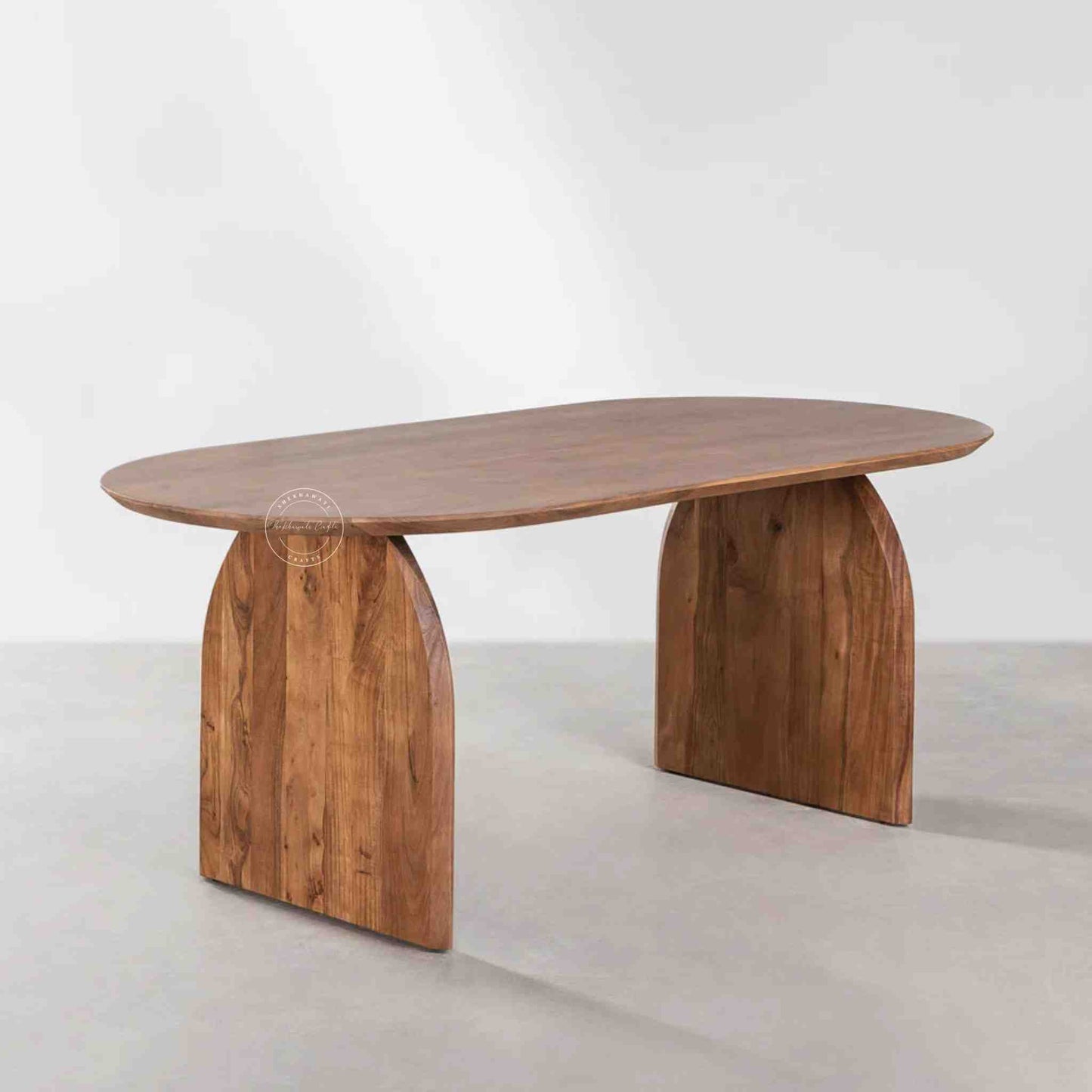 Jazz Coffee Table is made of solid acacia wood with a natural finish, a unique modern design.