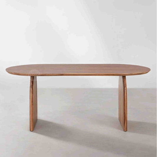 Jazz Coffee Table is made of solid acacia wood with a natural finish, a unique modern design.