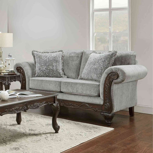 Handcrafted Maharaja Sofa in Sheesham wood with red mahogany finish, shekhawati style traditional vintage design, jute fabric, and extra comfort cushion.