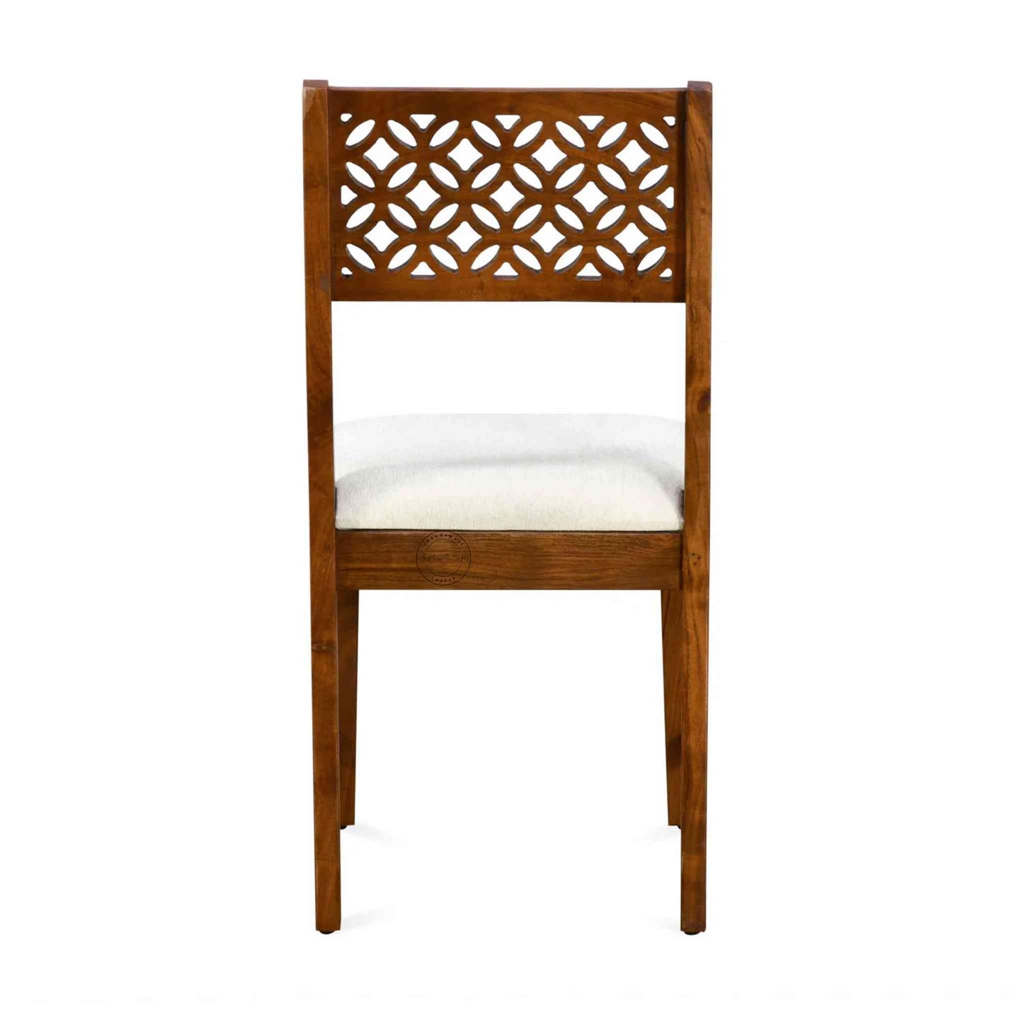 Mirra Chair with Cushion, handcrafted with sheesham wood, vintage design, comfortable chair, perfect for home, office or dining furniture.