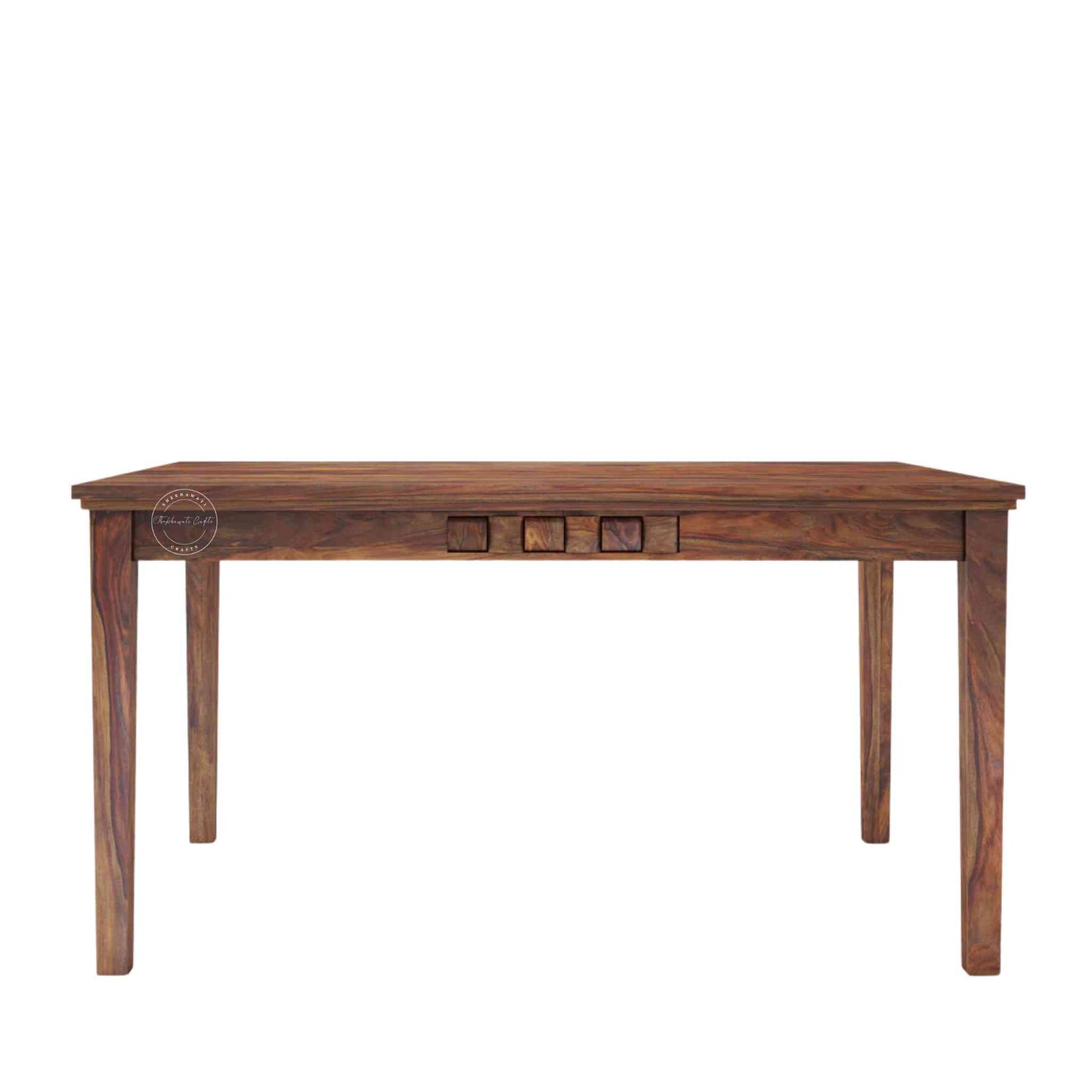 Nivar Dining set is made from sheesham wood with a natural finish and detachable legs. wooden dining sets with 4 chairs and a bench.
