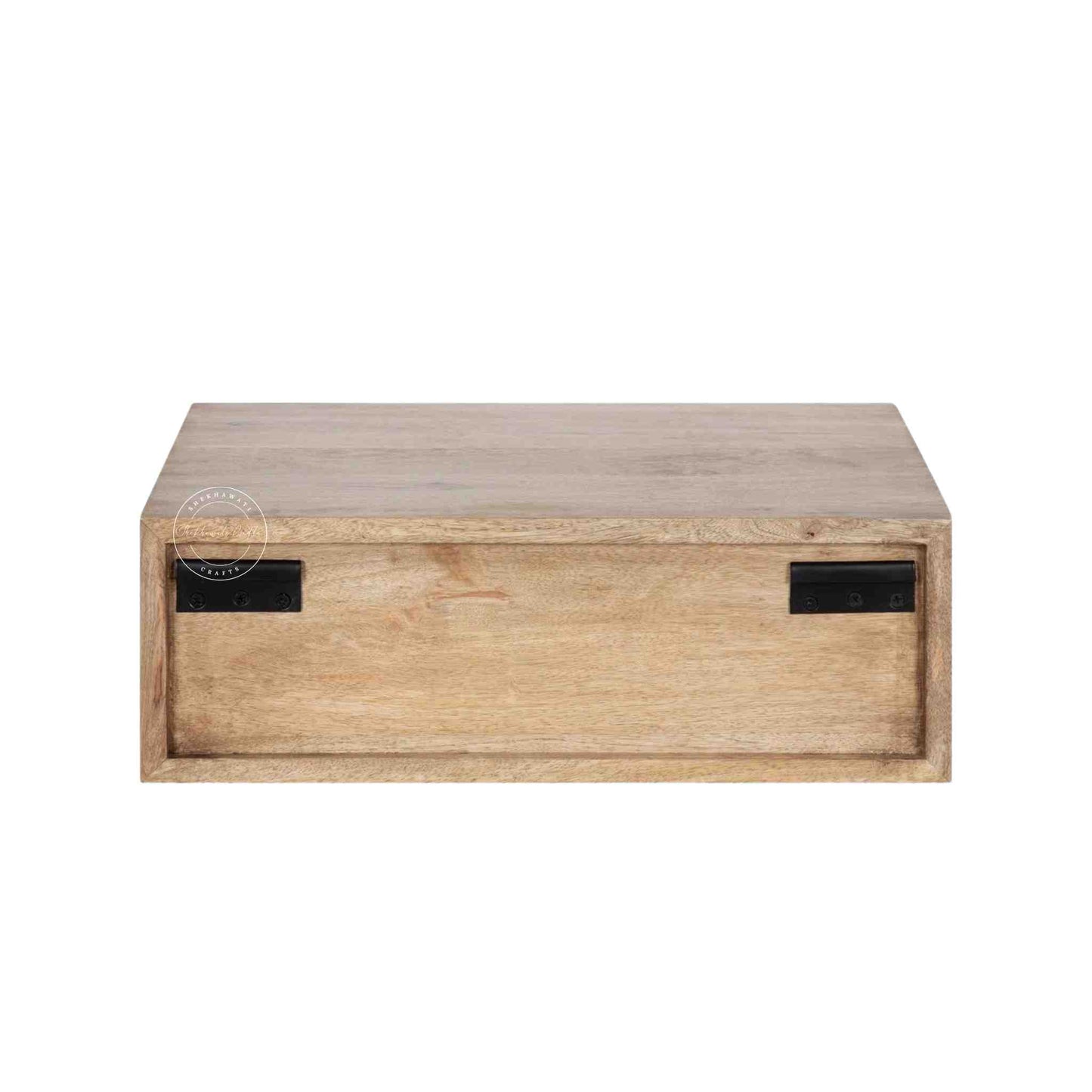 Nivara wall shelve is handcrafted from mango wood with a natural finish.