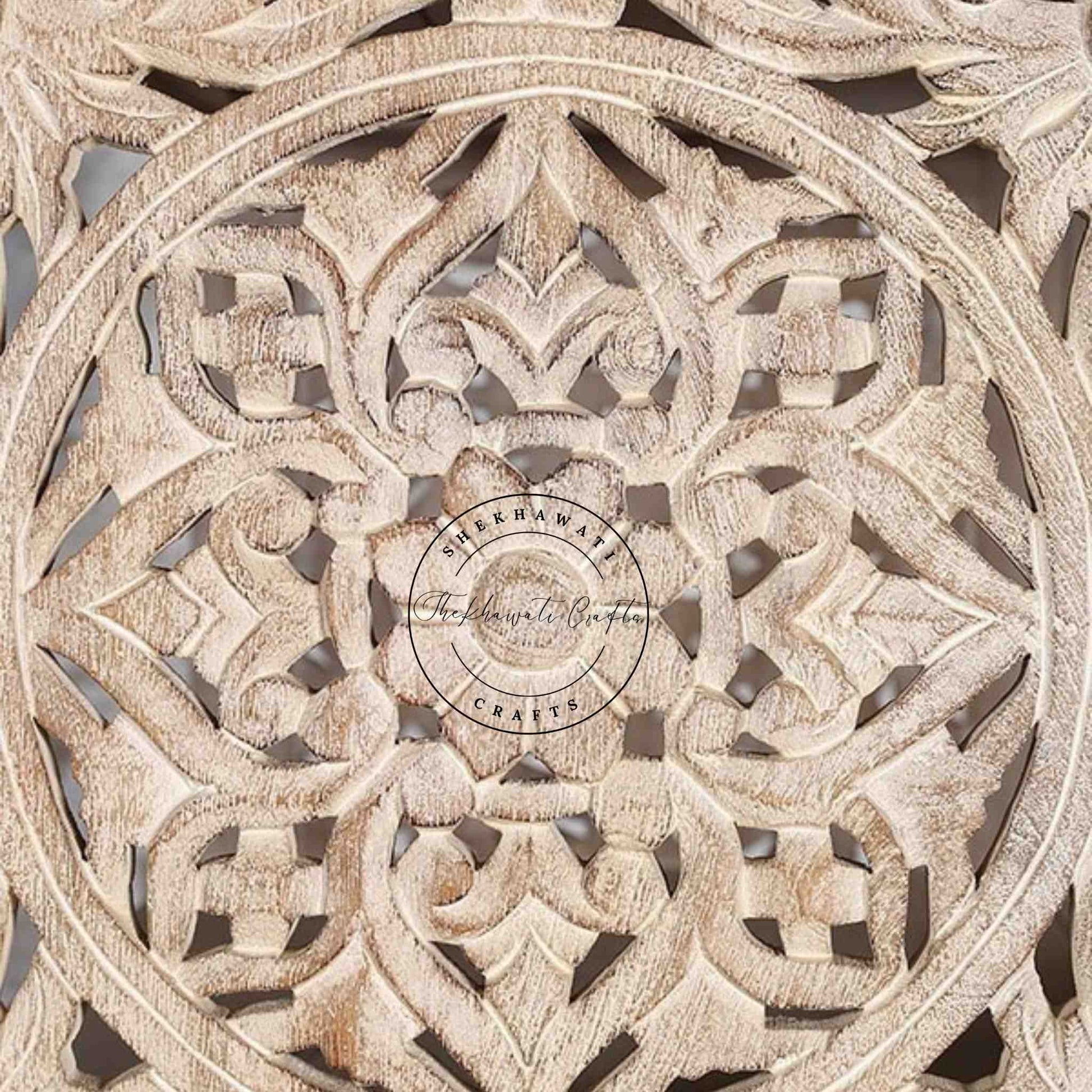 Handcrafted mango wood bookshelves, bookshelf with rustic white finish and five spacious shelves.