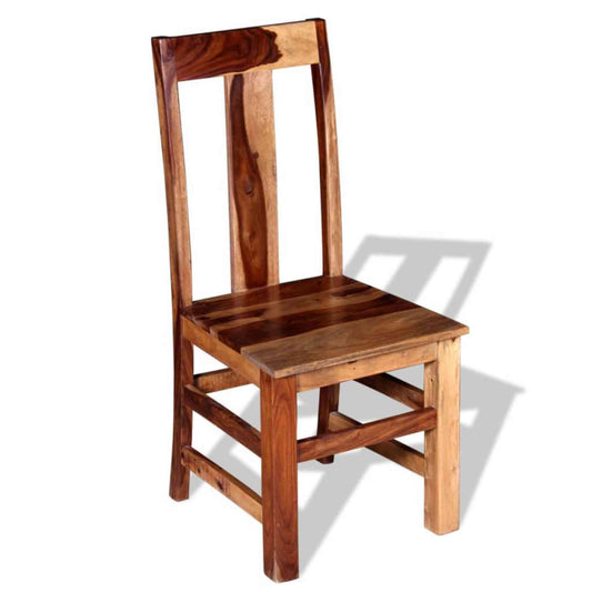 Vira Chair is handcrafted with sheesham wood and natural finish.