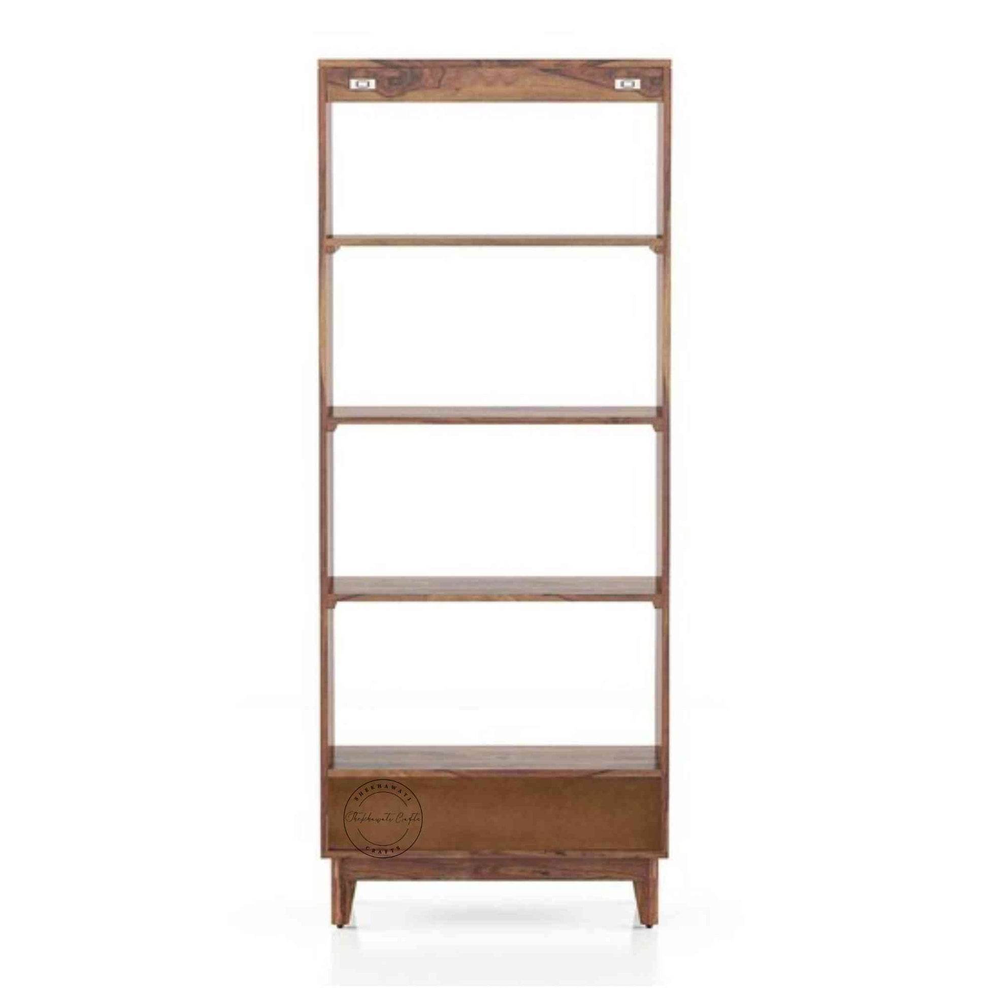 Handcrafted Ajanta sheesham Wood Bookshelves for office and home furniture.