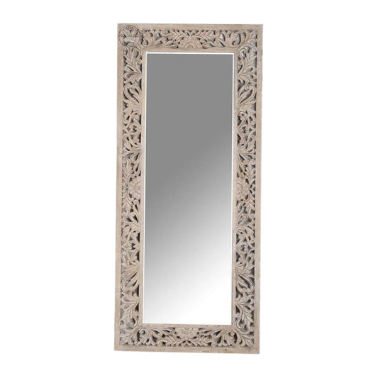 hand-carved Avian Mirror Frame, vintage furniture for home decor