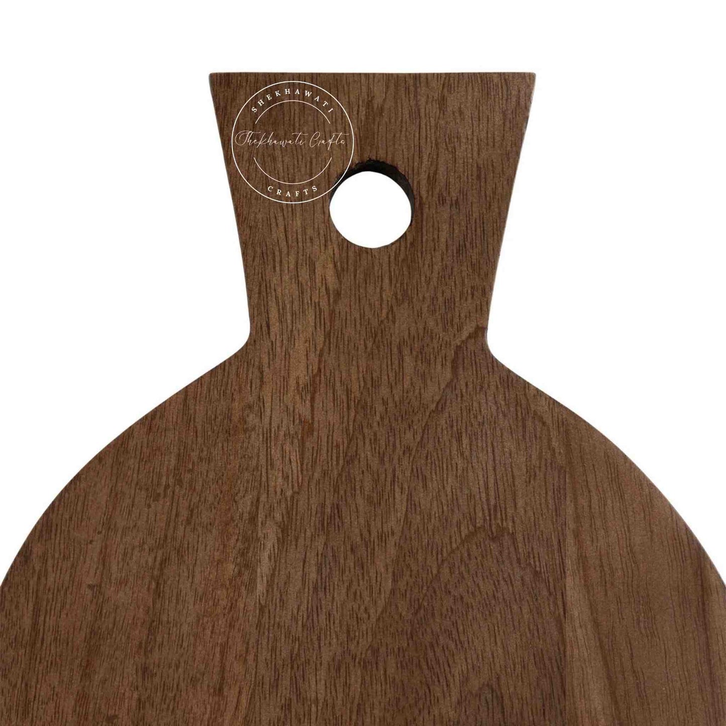 Bae Wall Mounted Shelf is handcrafted from mango wood and honey finish with a unique design for home decor.