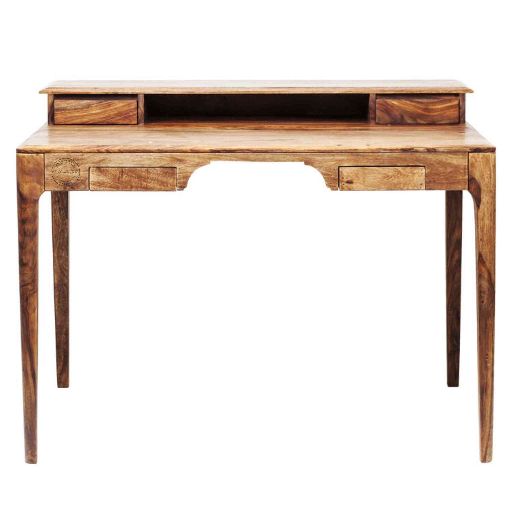 Cairo Study Table handcrafted with sheesham wood, a modern design, detachable legs and 4 drawers.
