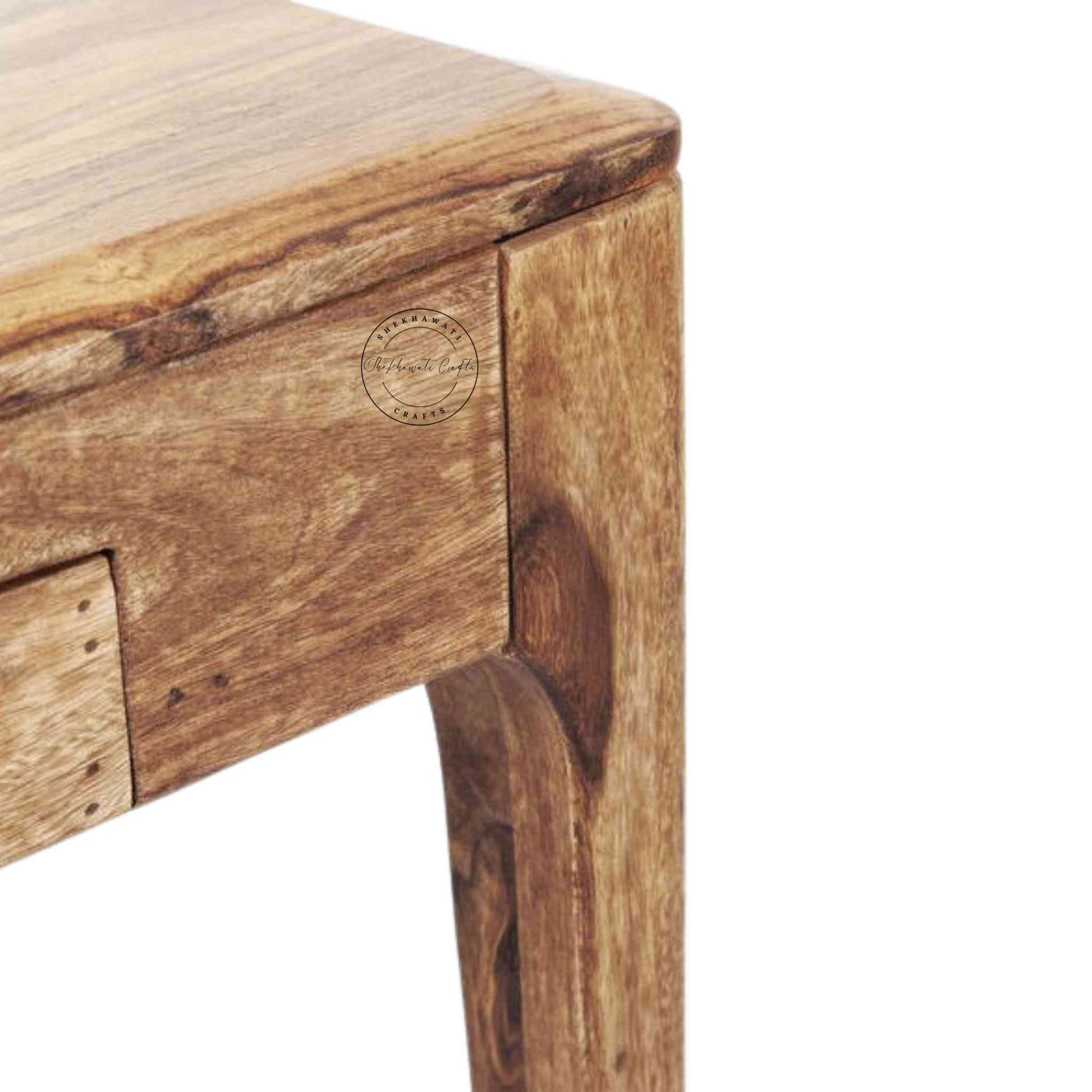 Cairo Study Table handcrafted with sheesham wood, a modern design, detachable legs and 4 drawers.
