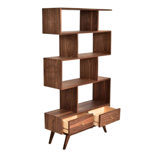 Clark handmade Two Drawer bookshelve for study room or office furniture