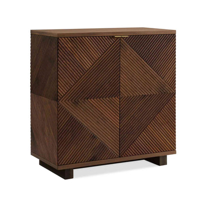 Gavin Sideboard is handcrafted from Sheesham wood, featuring 1 drawer and 2 detachable shelves. a modern design sideboard.