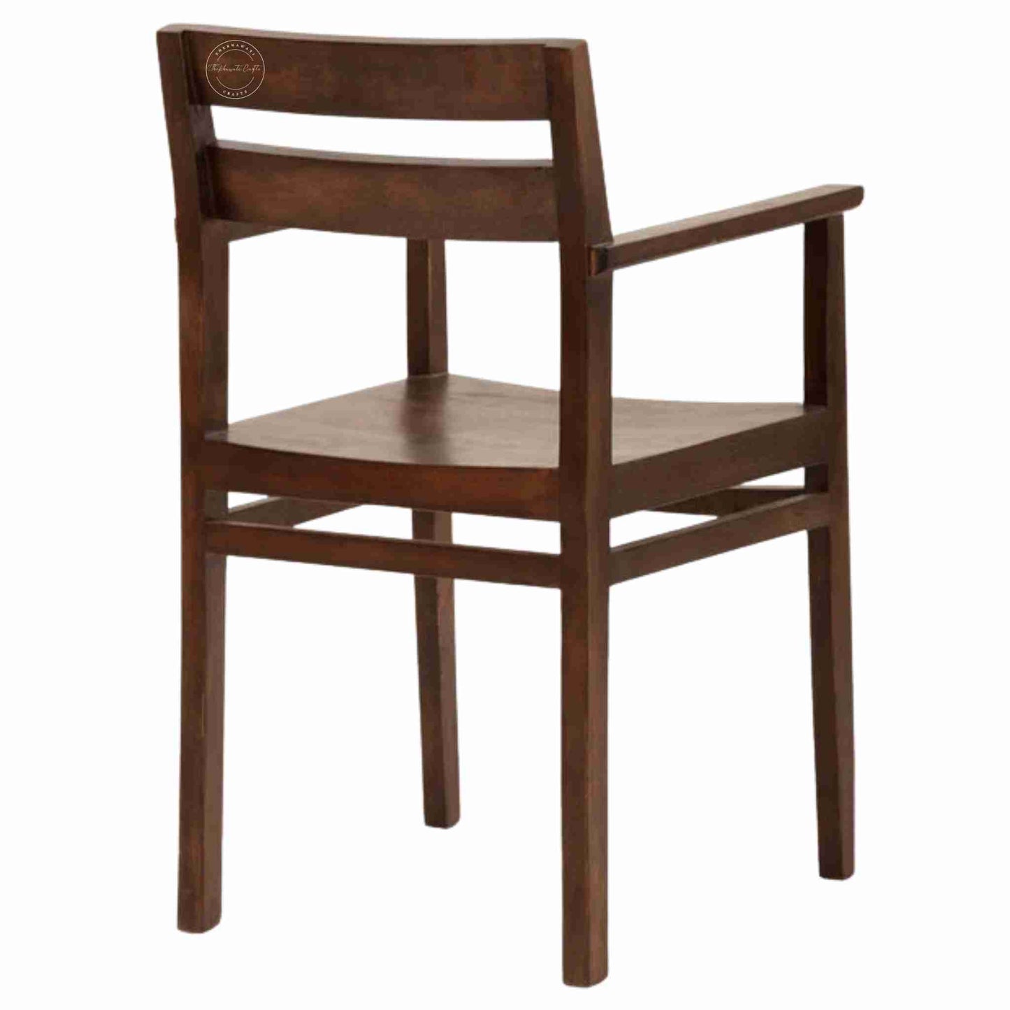 Supreme Director Chair handcrafted with solid wood and handrest. custom finish options.
