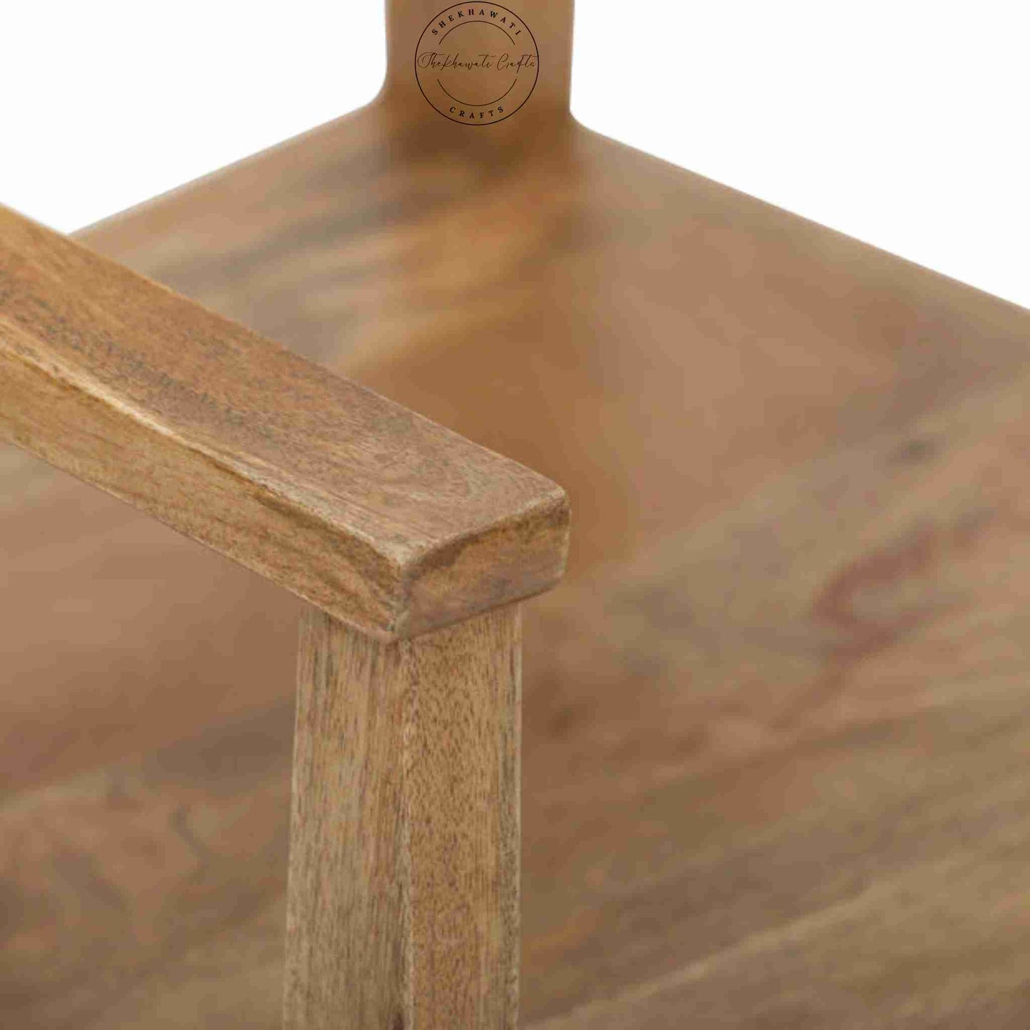 Supreme Director Chair handcrafted with solid wood and handrest. custom finish options.