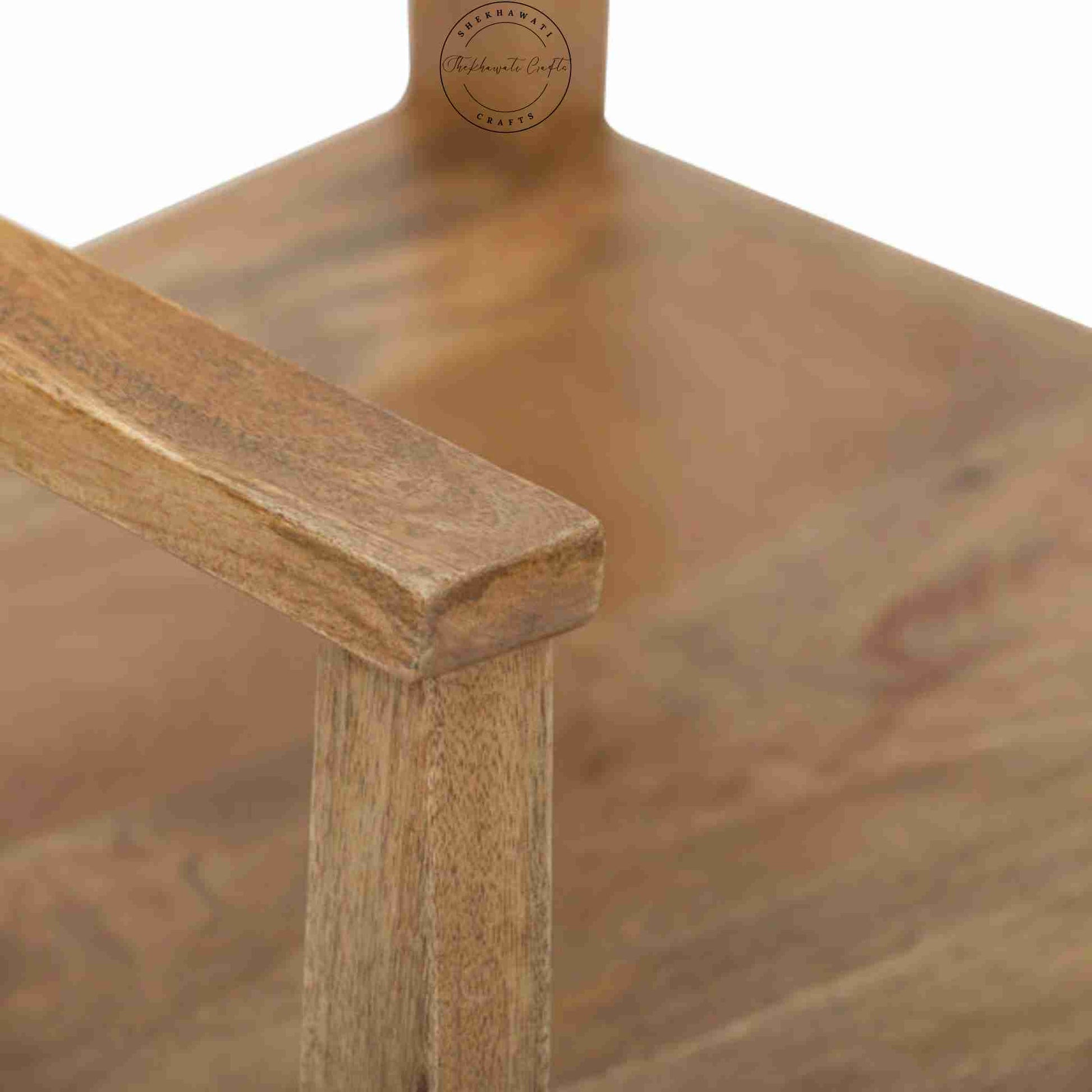 Supreme Director Chair handcrafted with solid wood and handrest. custom finish options.