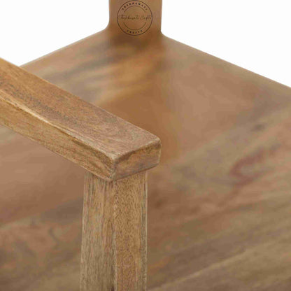 Supreme Director Chair handcrafted with solid wood and handrest. custom finish options.