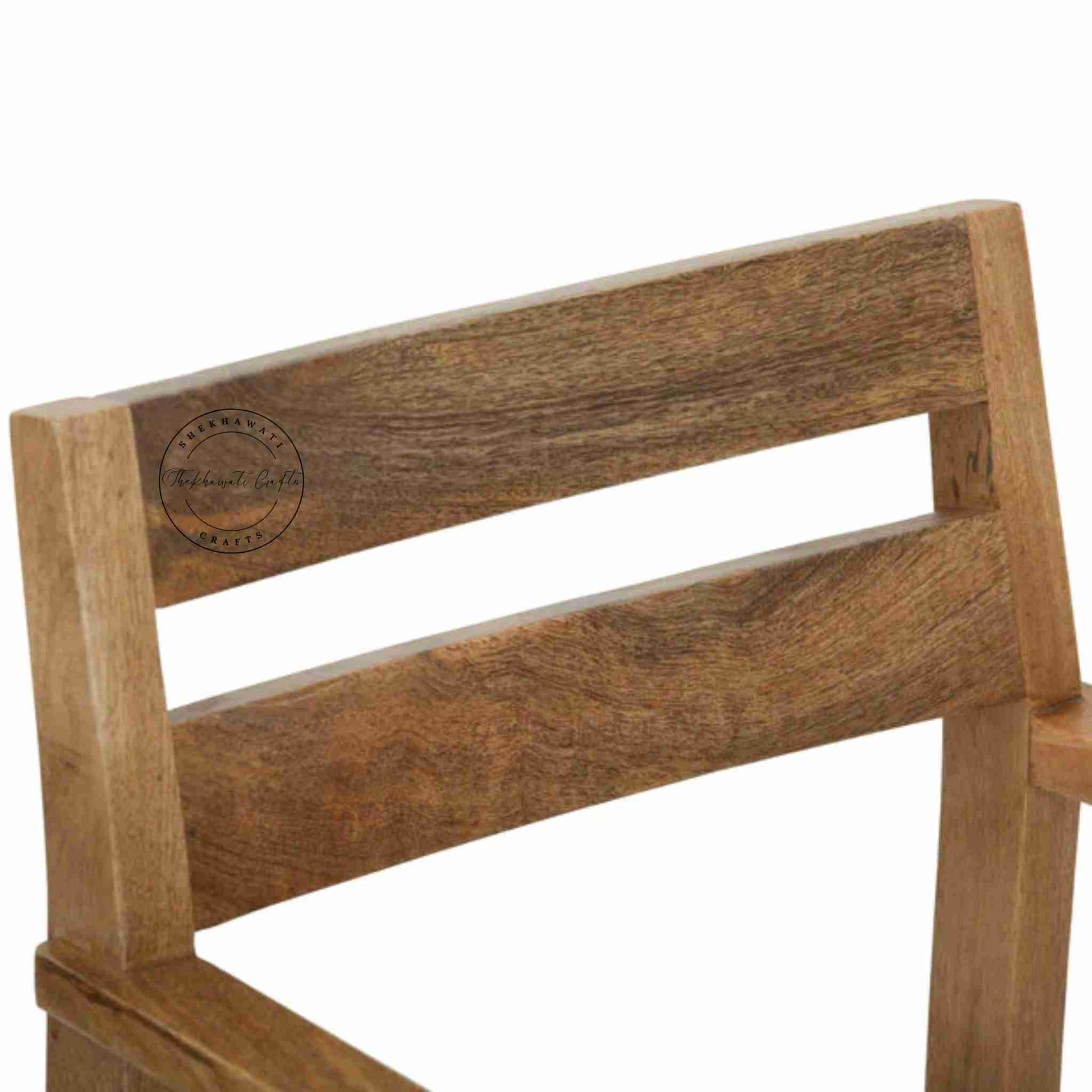 Supreme Director Chair handcrafted with solid wood and handrest. custom finish options.