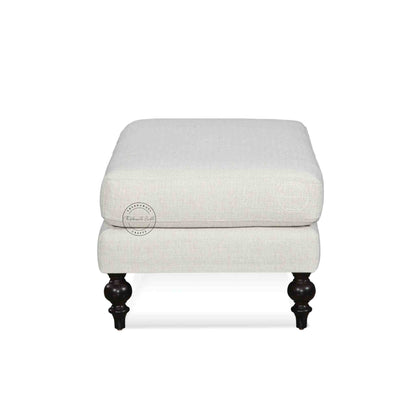 Velora classic ottoman bench is handmade from sheesham wood and jute fabric.