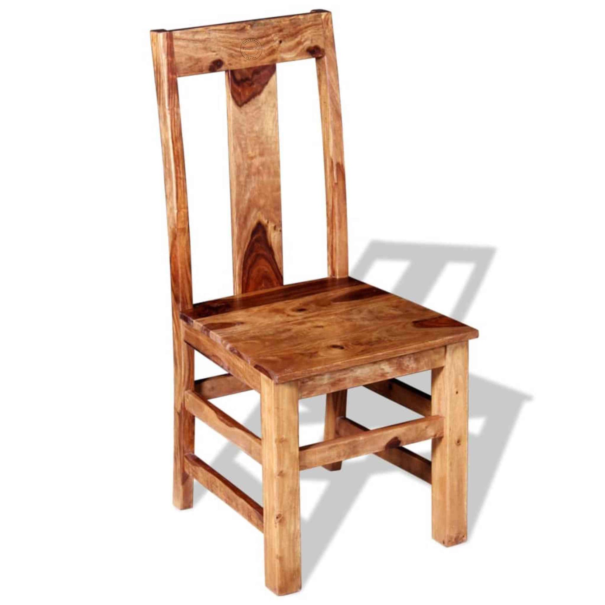 Vira Chair is handcrafted with sheesham wood and natural finish.