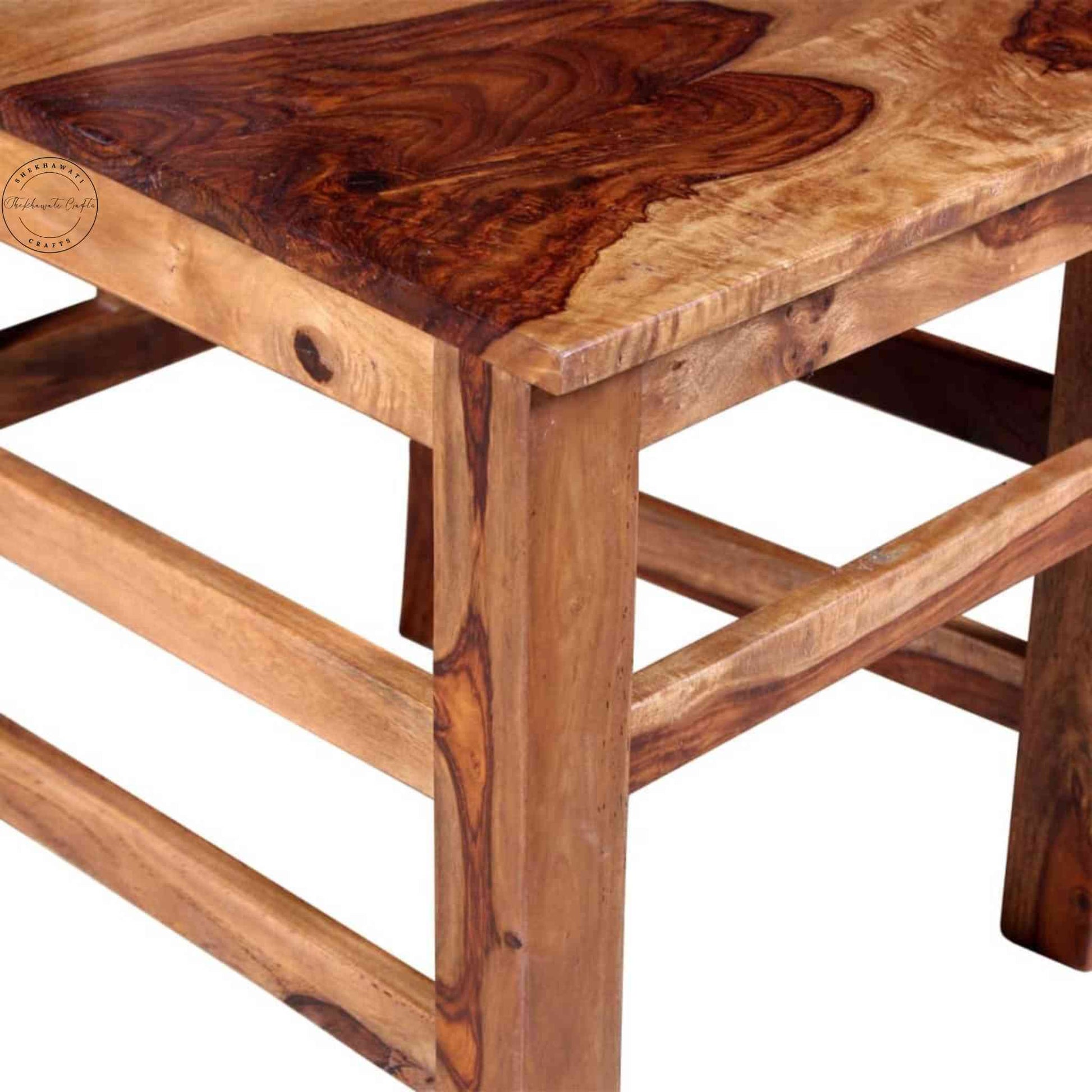 Vira Chair is handcrafted with sheesham wood and natural finish.