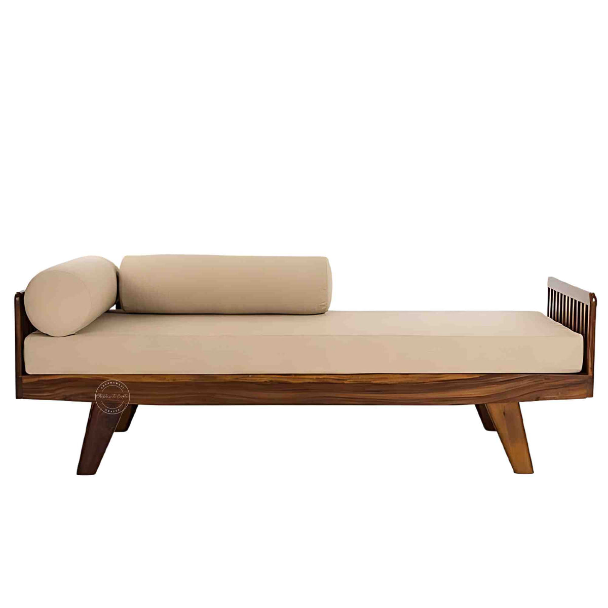handcrafted Vita Daybed made from sheesham wood with extra comfort jute fabric and DIY assemble design.