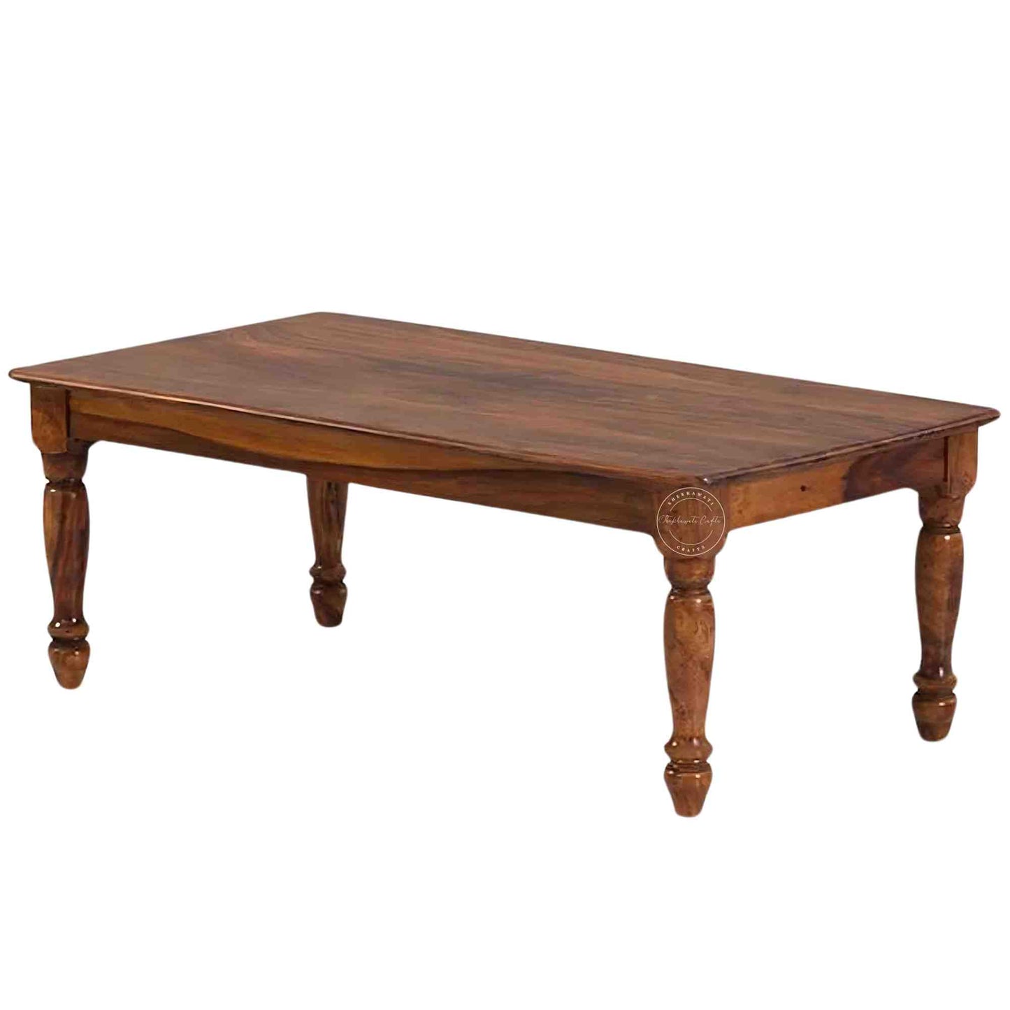 handcrafted Zora Center Table made with sheesham wood and detachable legs. 