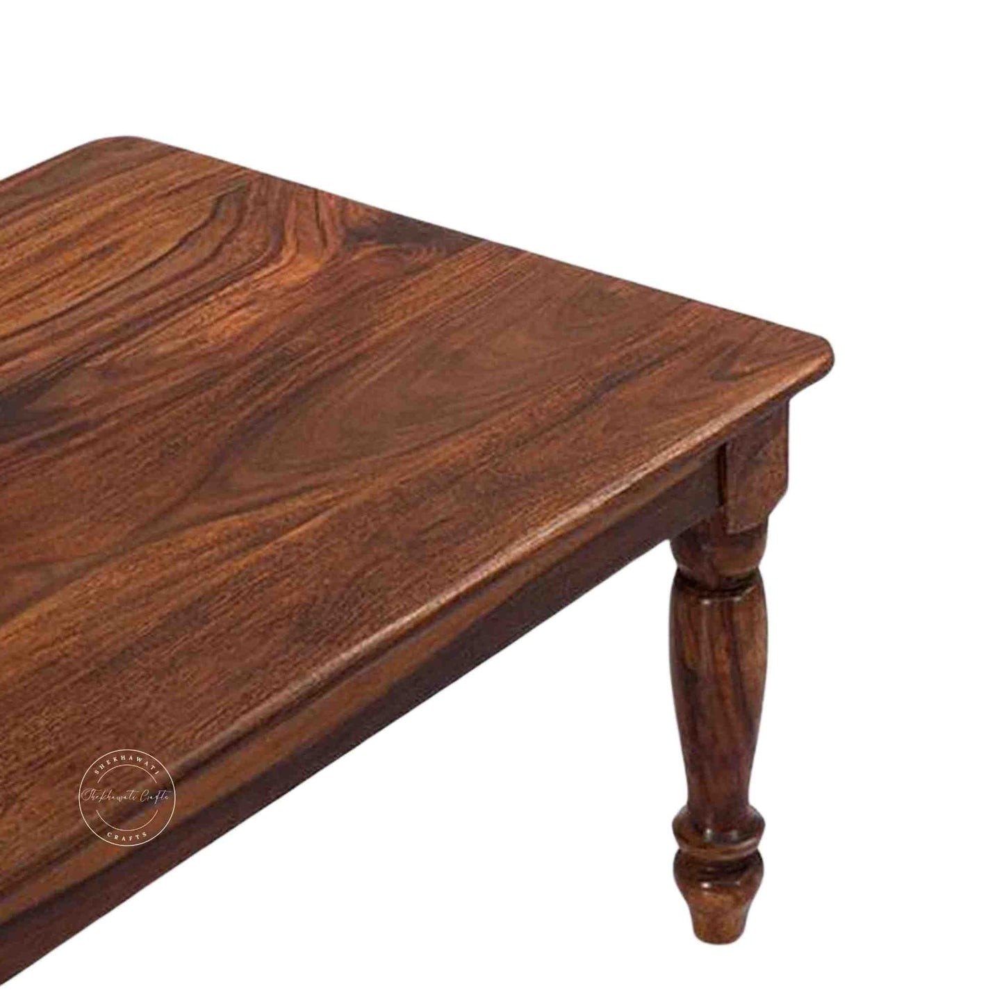 handcrafted Zora Center Table made with sheesham wood and detachable legs. 